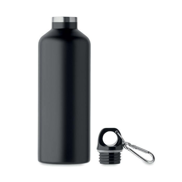 Doppelwandige Flasche 500 ml CARABI - schwarz-573