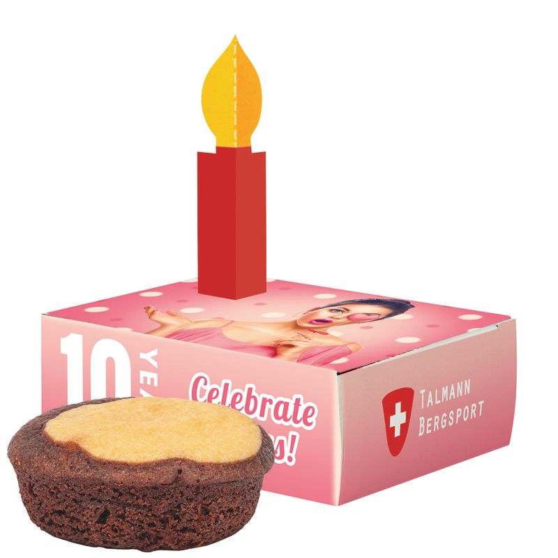Minikuchen in Werbebox, Bahlsen Kuchensnack Marmor-795