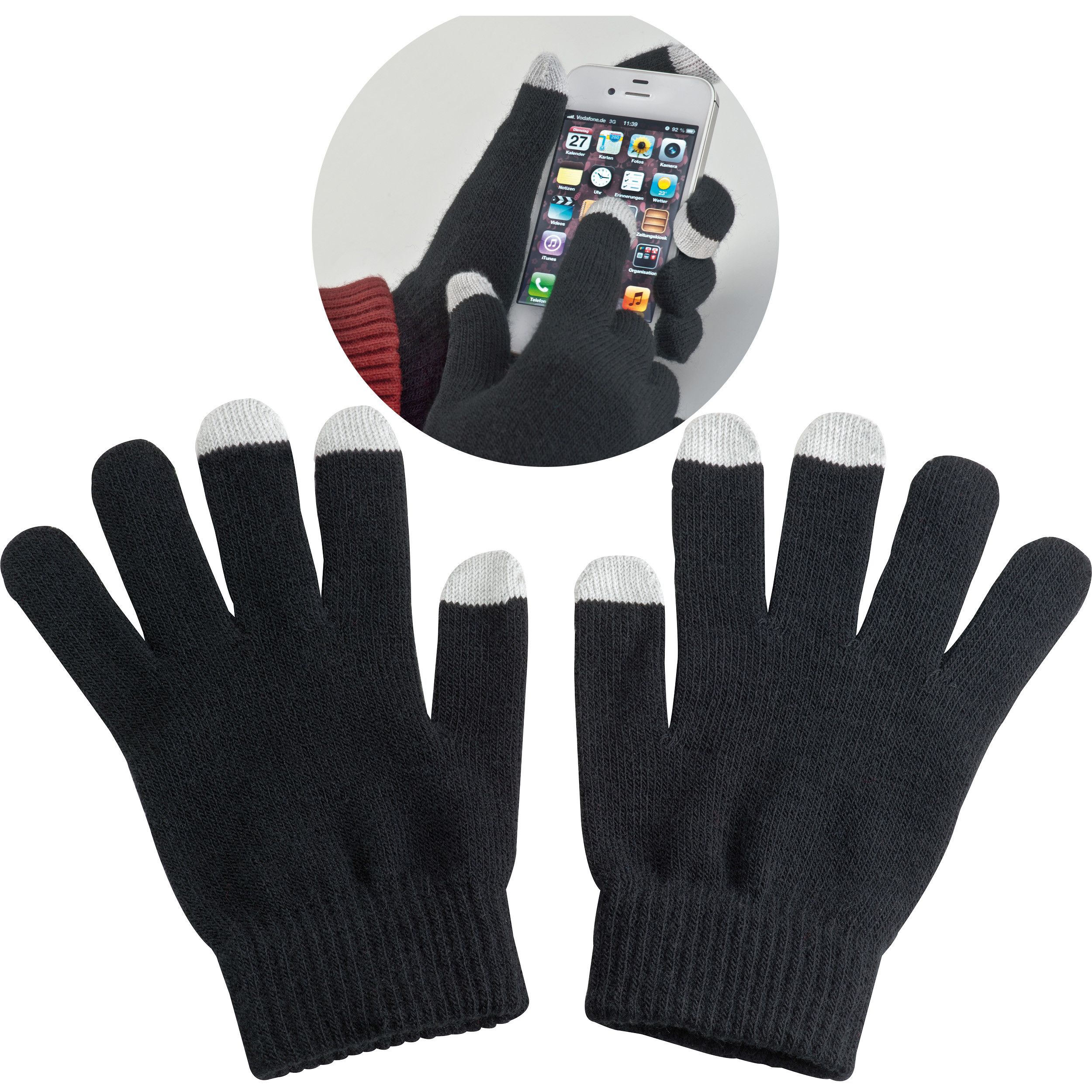 Handschuhe aus Acryl Cary - schwarz-340