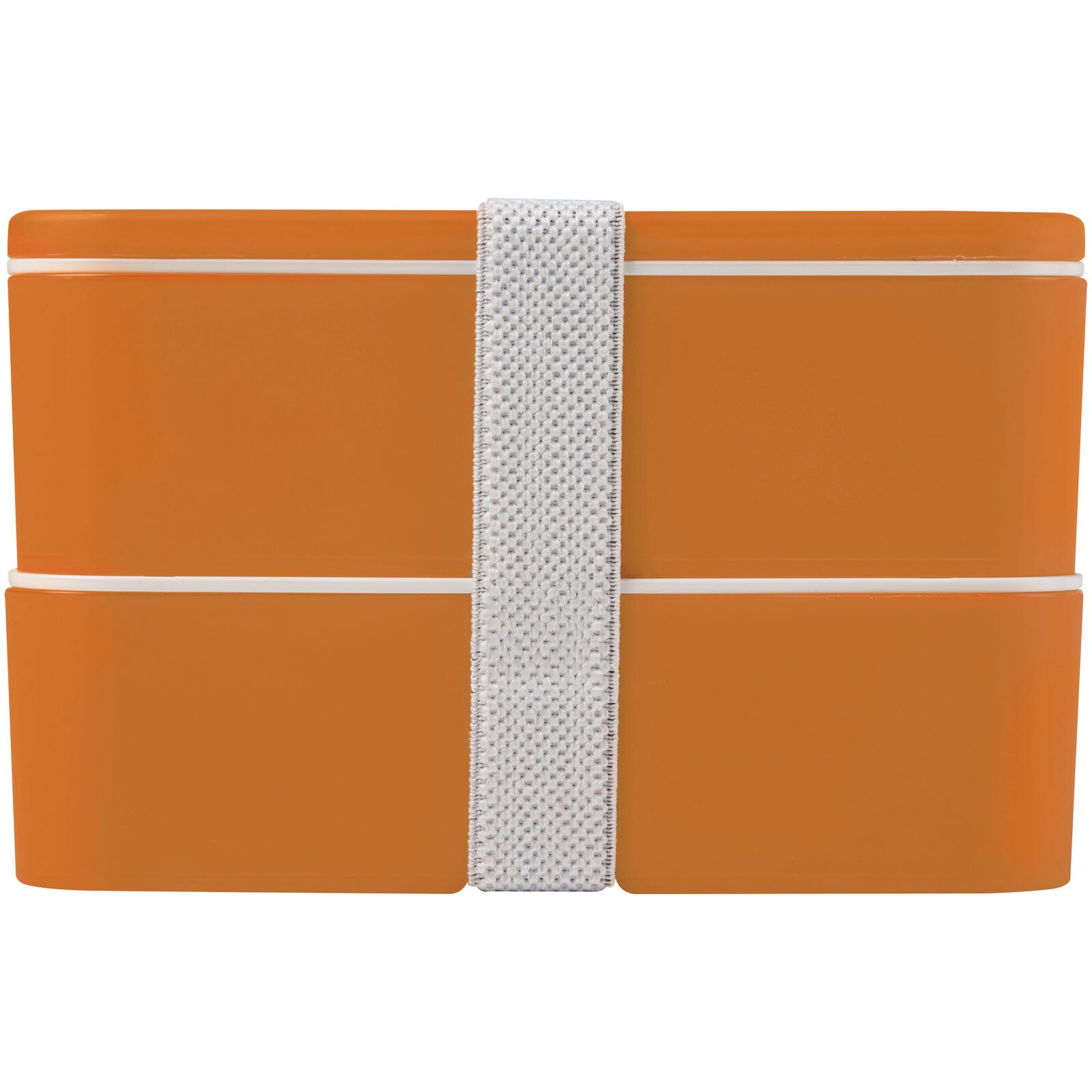 MIYO 700+700 ml Doppel-Lunchbox - orange -  orange -  weiss-494