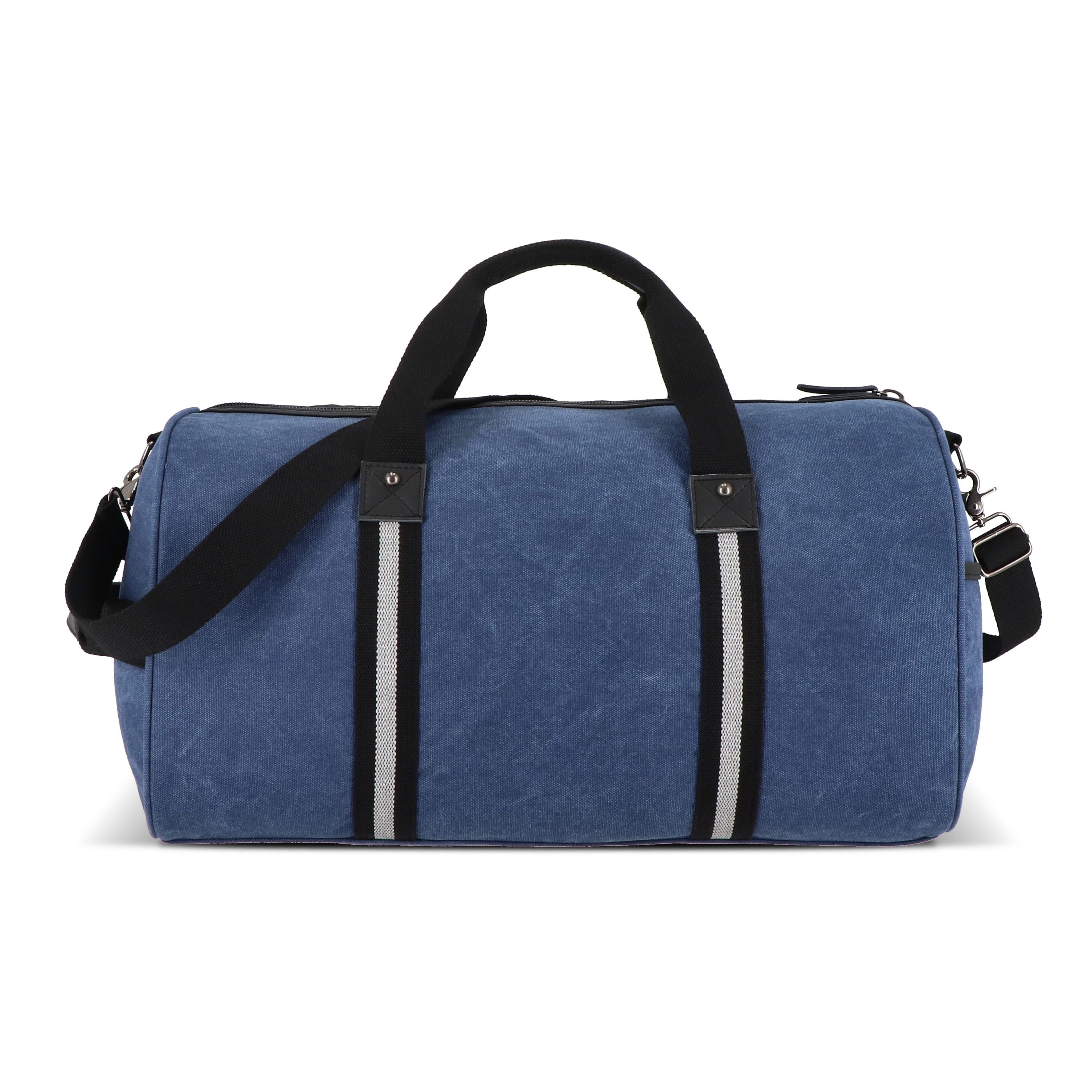 Seesack aus recyceltem Baumwoll-Canvas Harper - dunkelblau-811