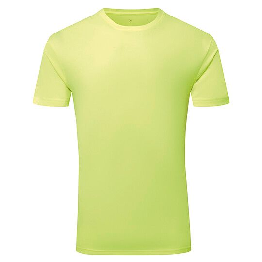 TriDri® Ion-Charge recycled textured tee - lightning yellow-360