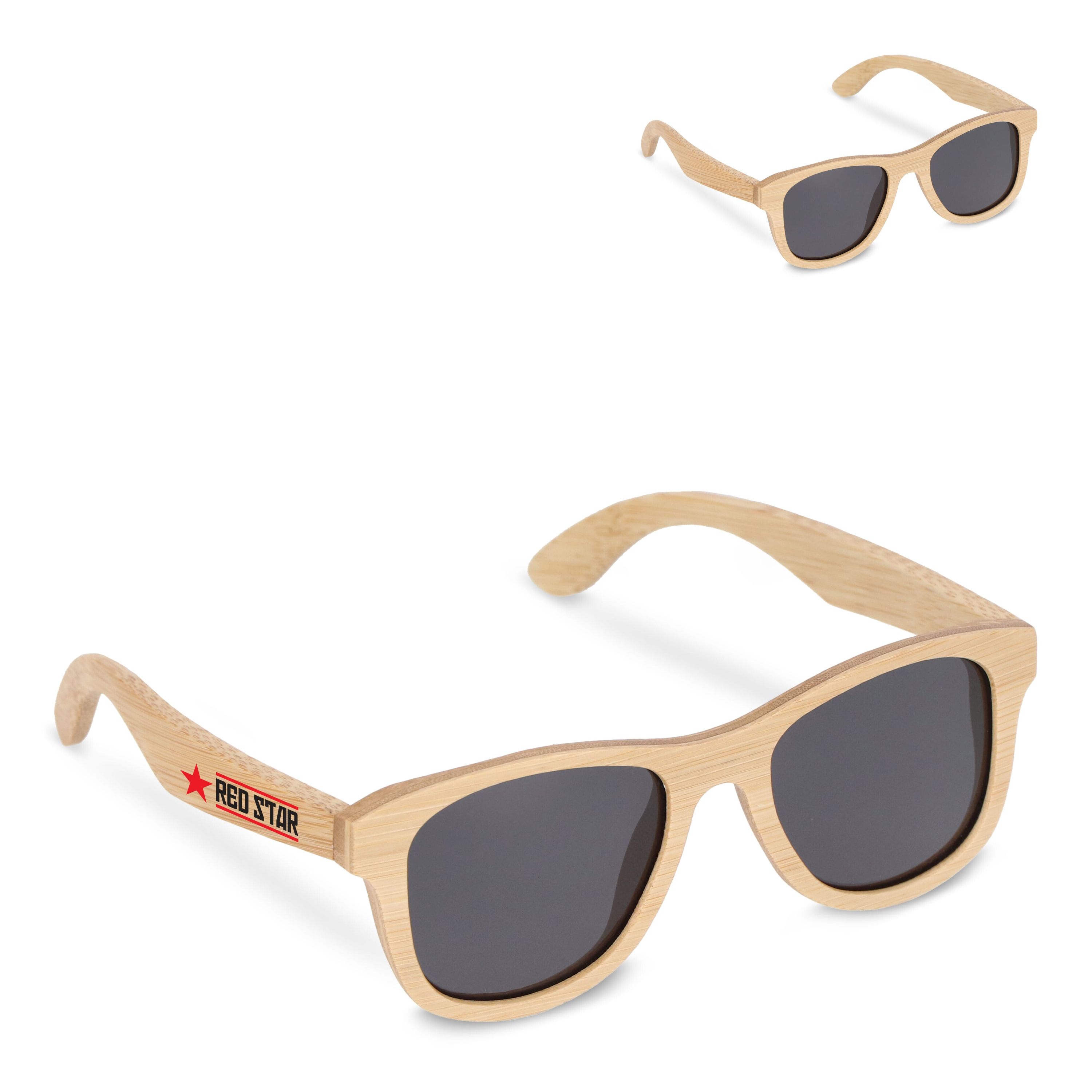 Justin Sonnenbrille aus Bambus UV400 - natur-848