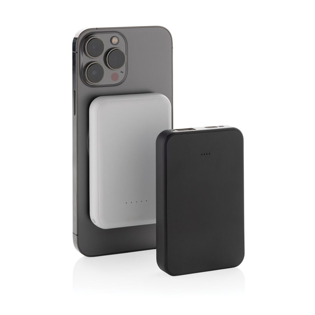 Stellar 5.000mAh 5W magnetische Powerbank aus RCS rec. ABS - weiß-999