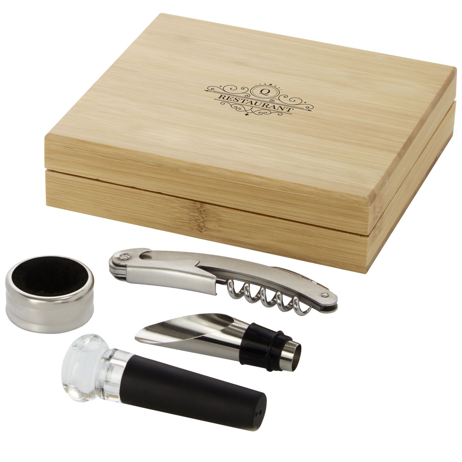 Syrat 4-teiliges Weinset - natur -  silber-317