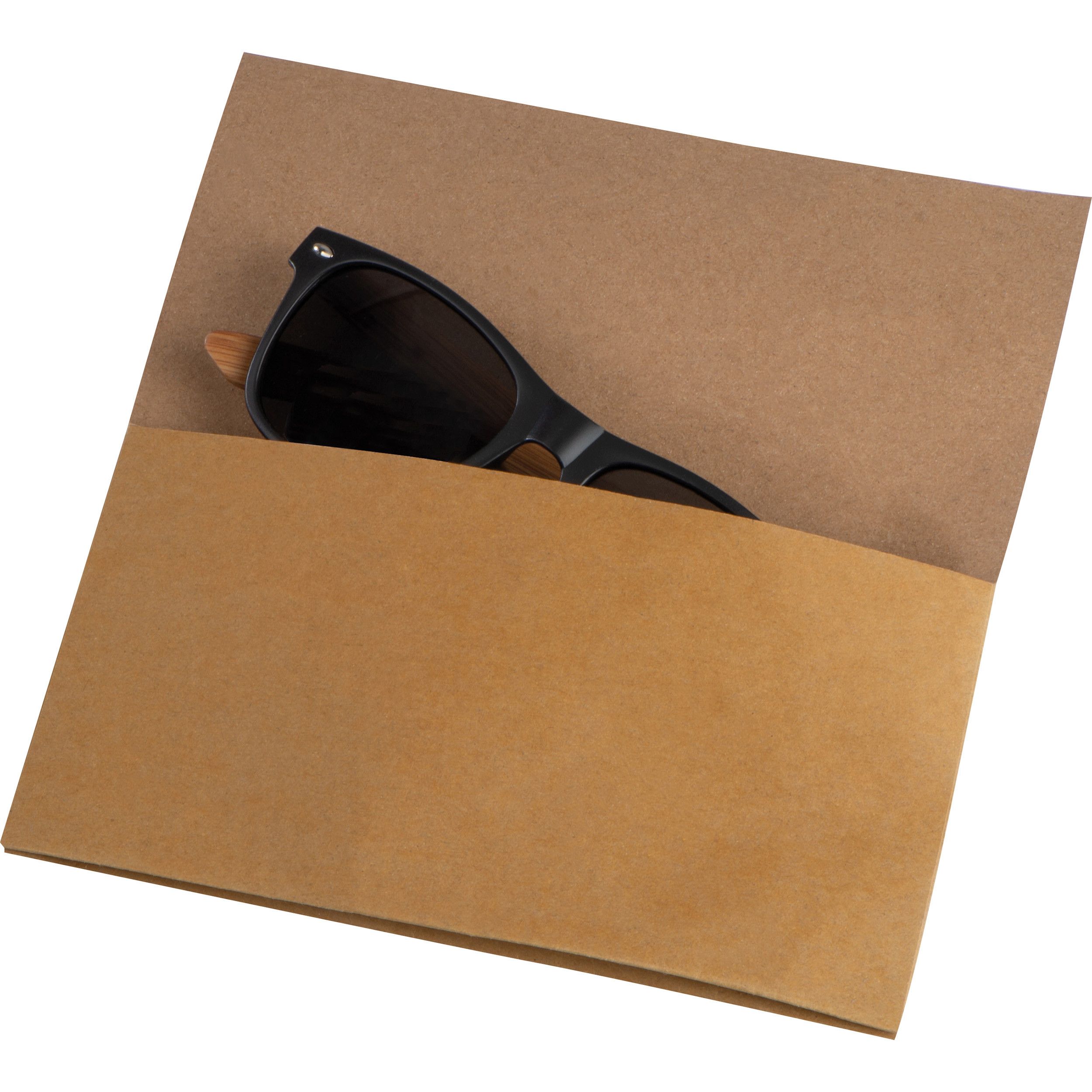 Sonnenbrille mit Bügeln in Bambusoptik - beige-877