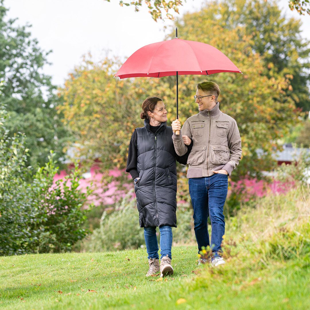 AC-Gästeschirm ÖkoBrella mit waterSAVE® Bezug Ø120 cm - rot-458