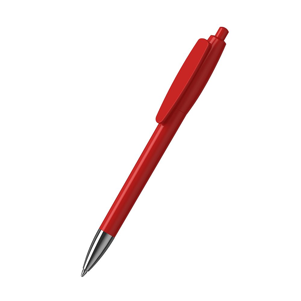 Druckkugelschreiber Klix high gloss Mn - rot-804