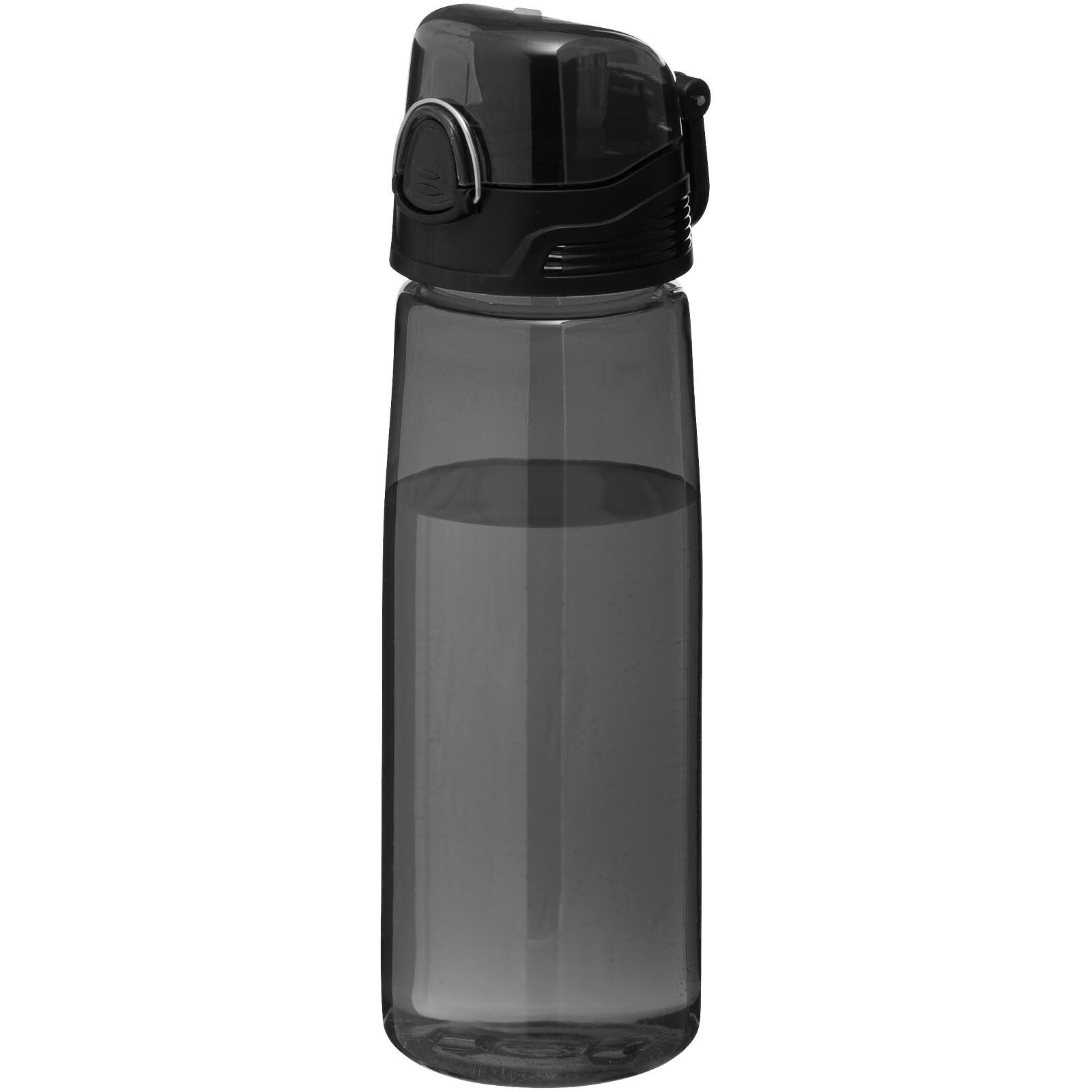 Capri 700 ml Tritan Sportflasche - transparent schwarz-308