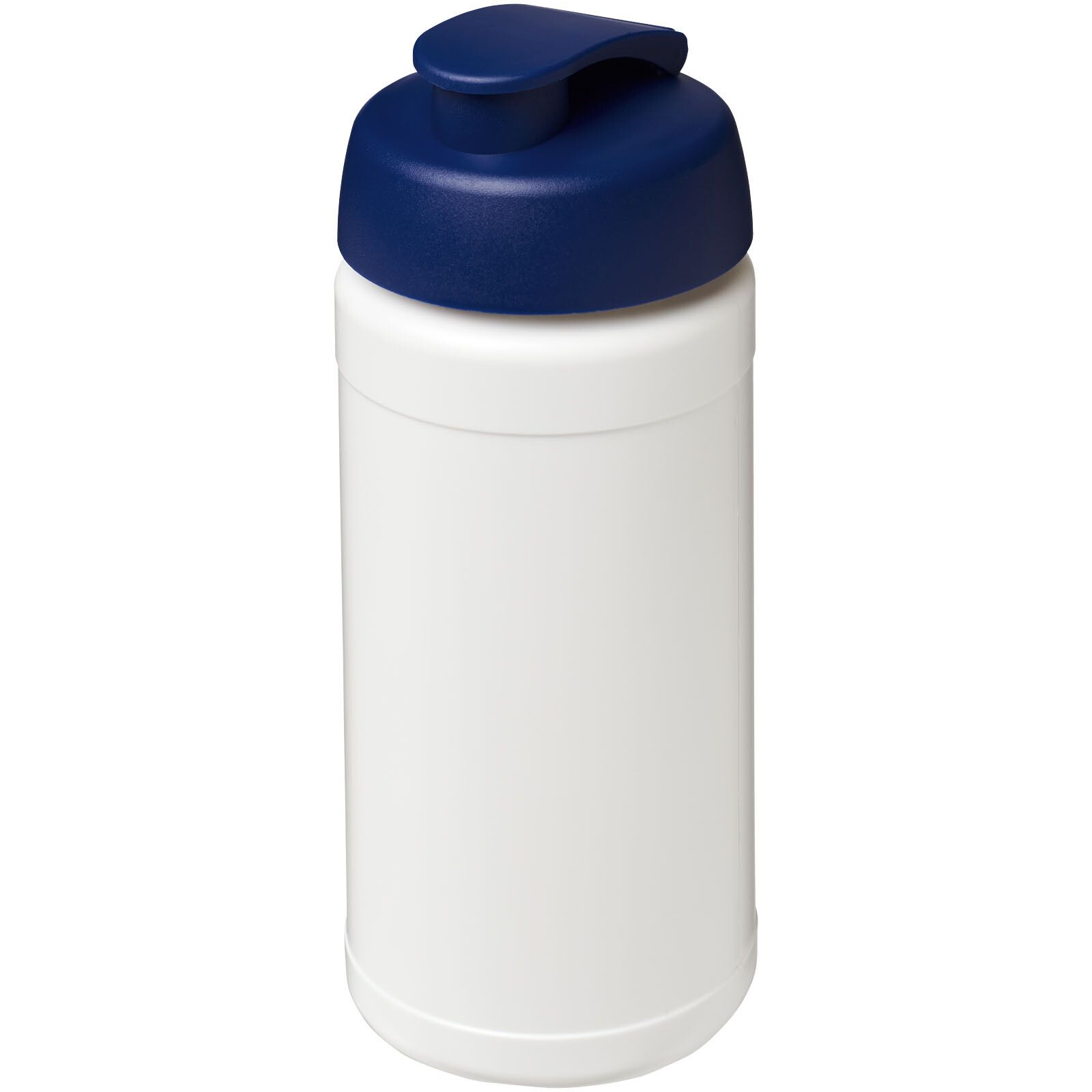 Baseline Plus 500 ml Sportflasche mit Klappdeckel - weiss -  blau-51