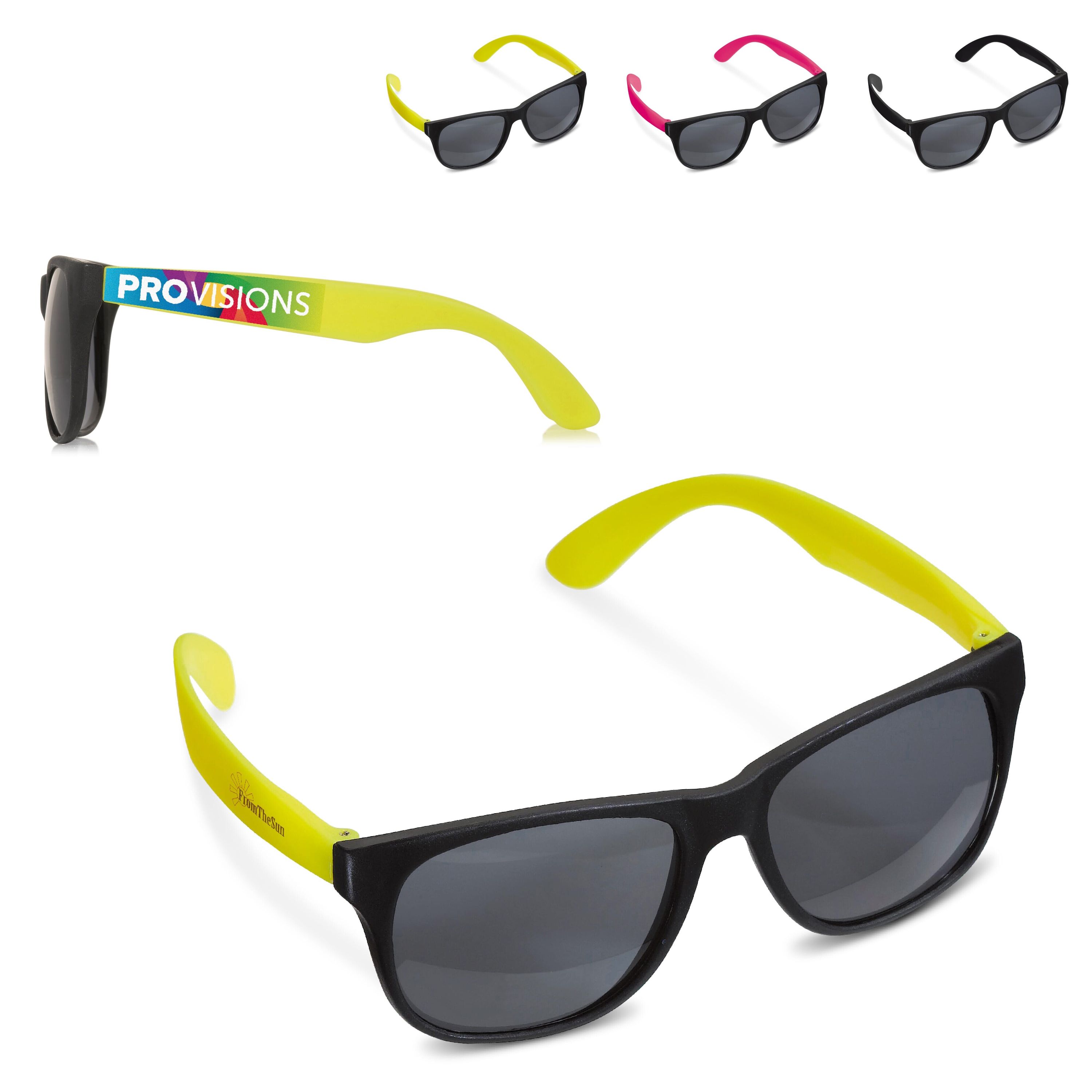 Sonnenbrille Neon UV400 - schwarz  -  grün-238