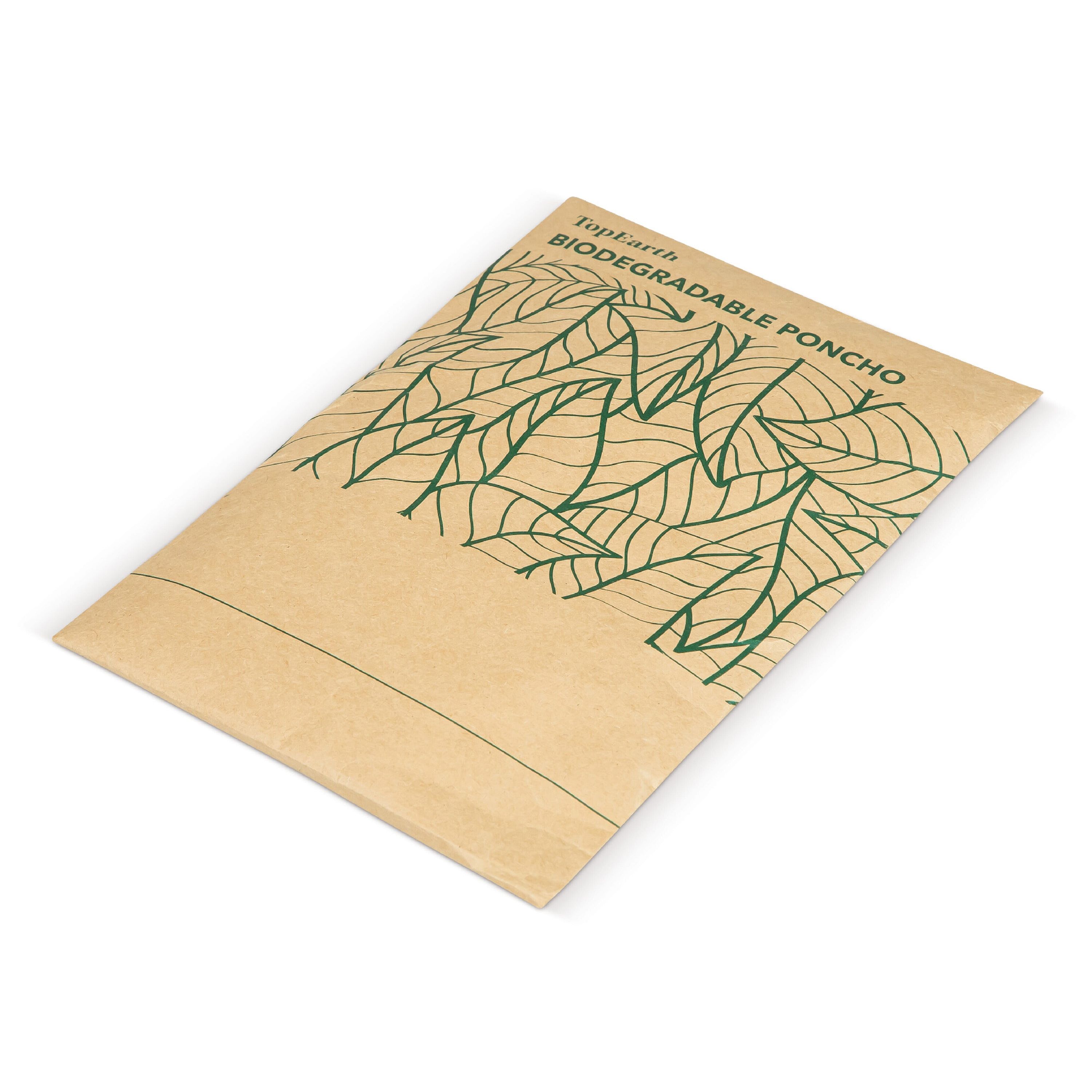 Biologisch abbaubarer Regenponcho - natur-450
