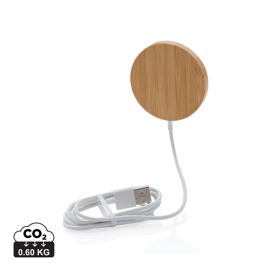 10W Bambus magnetischer Wireless Charger - braun-47