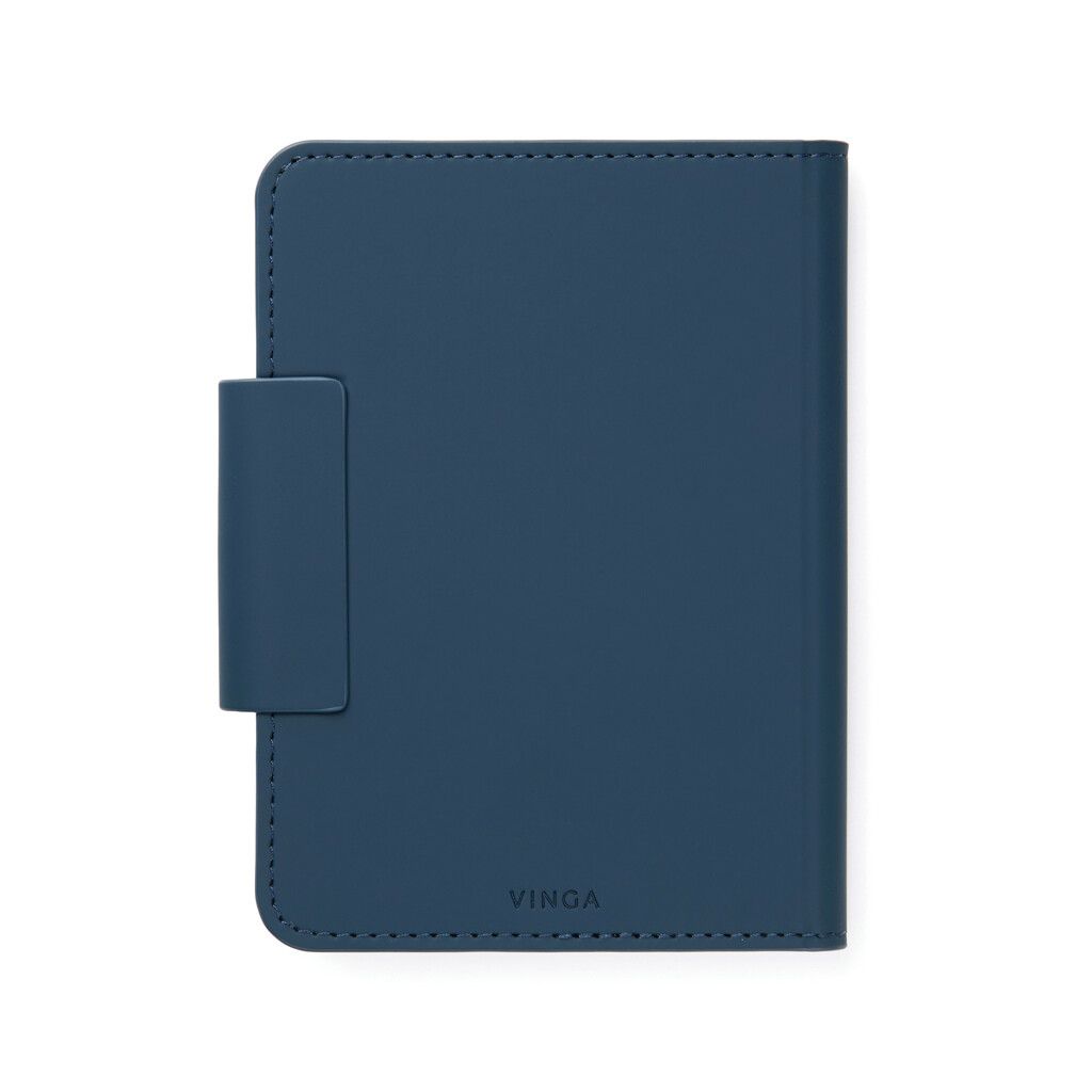 VINGA Baltimore RCS Passport Cover mit Dual-Finder - navy blau-967