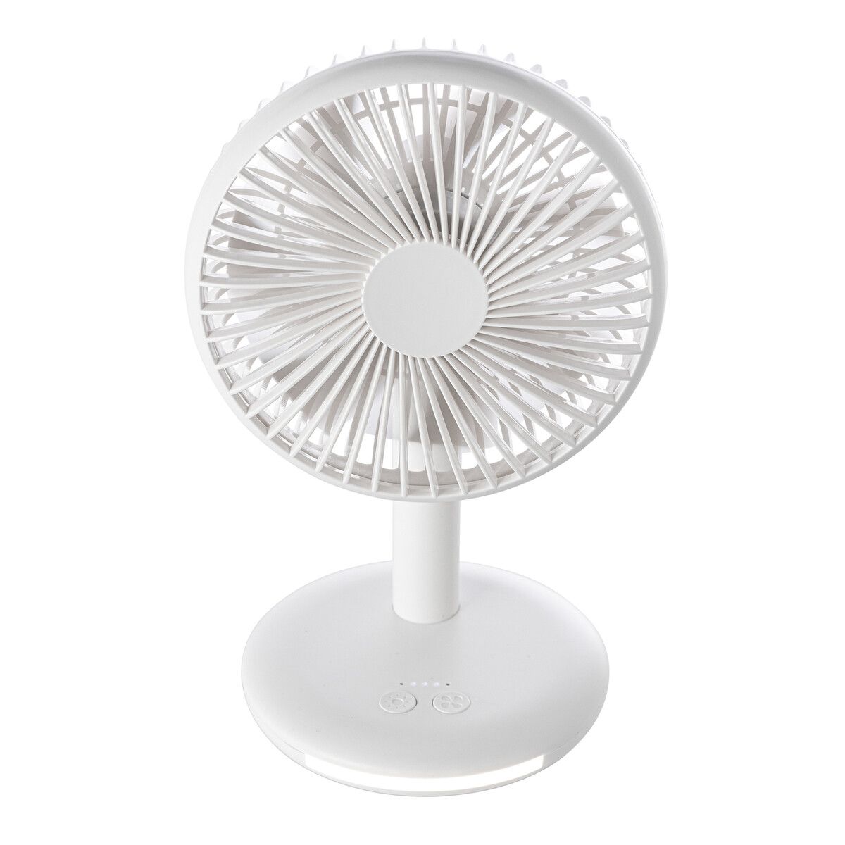 Wiederaufladbarer Ventilator mit Licht DESKSTREAM - weiß-786