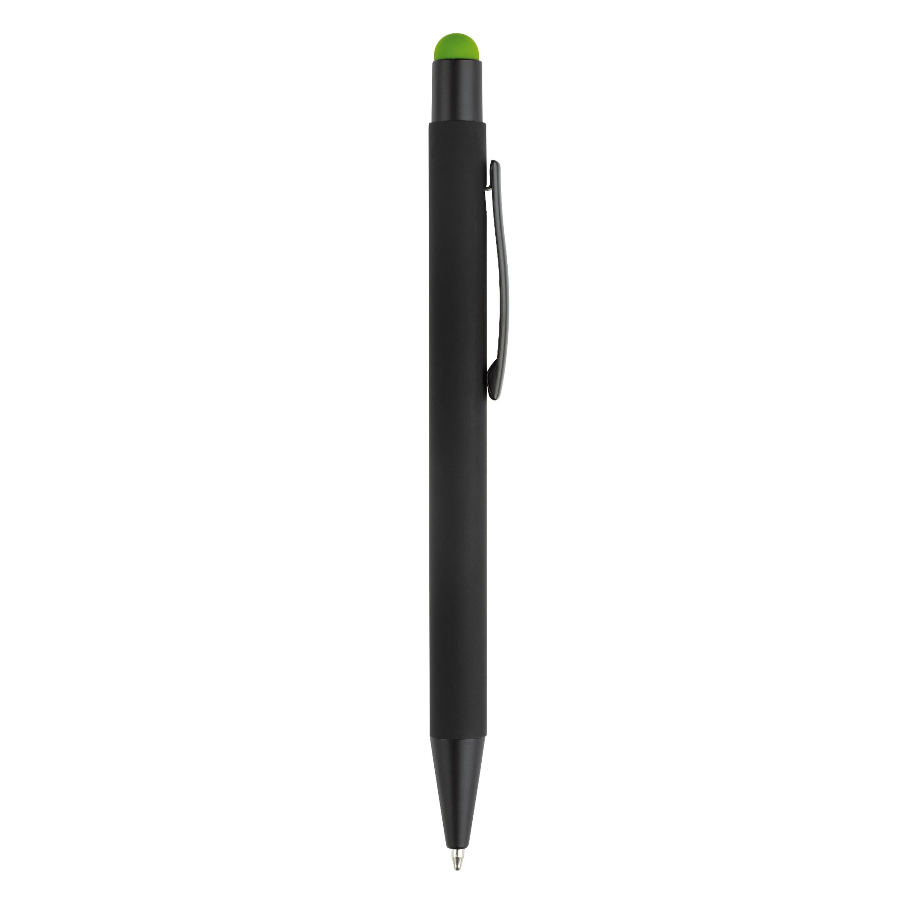 New York schwarz Gummiert Stylus - schwarz  -  hellgrün-387