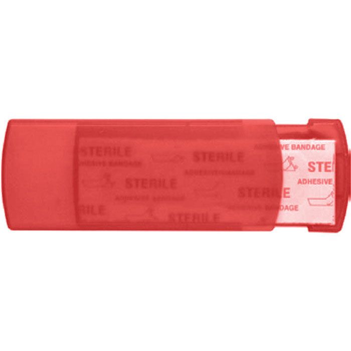 Pflasterbox EVAN - transparent rot-680