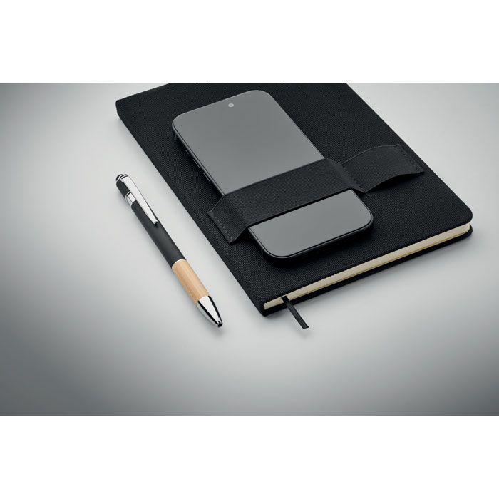 DIN A5 RPET Notizbuch-Set NOTA - schwarz-650