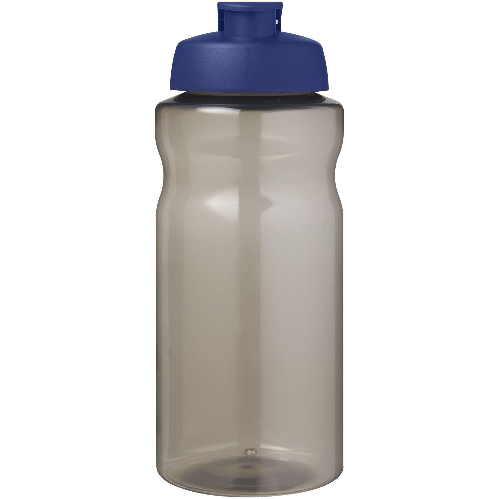 H2O Active Eco Big Base 1L Sportflasche mit Klappdeckel  - kohle -  blau-730