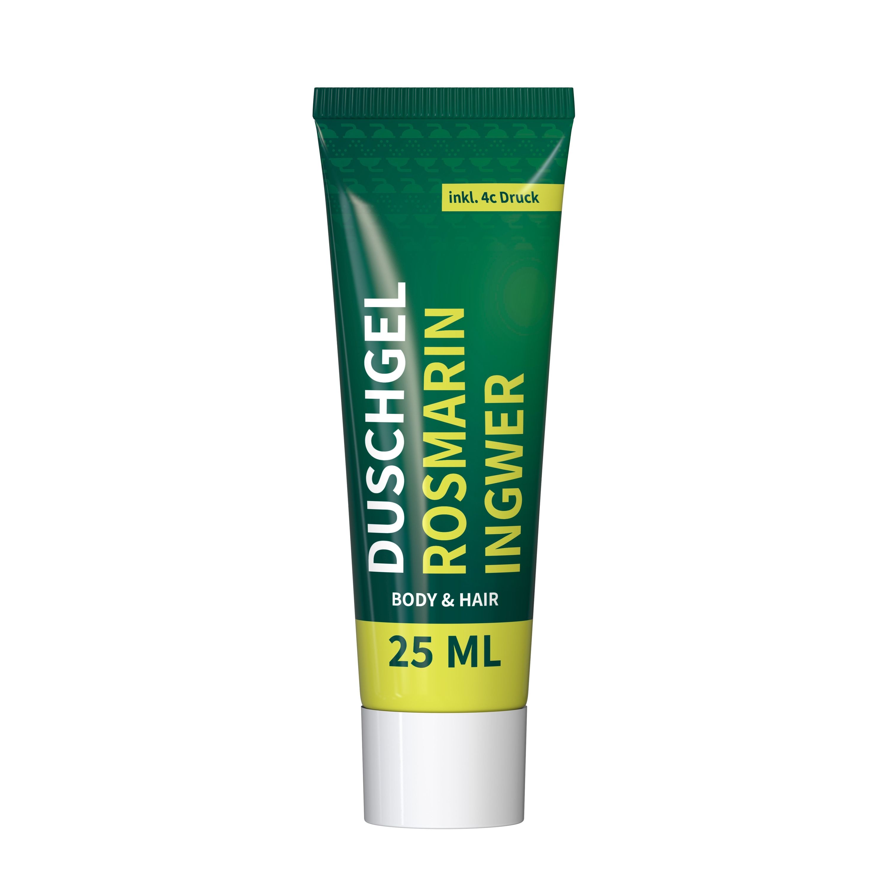 25 ml Tube Duschgel Rosmarin-Ingwer FullbodyPrint-434