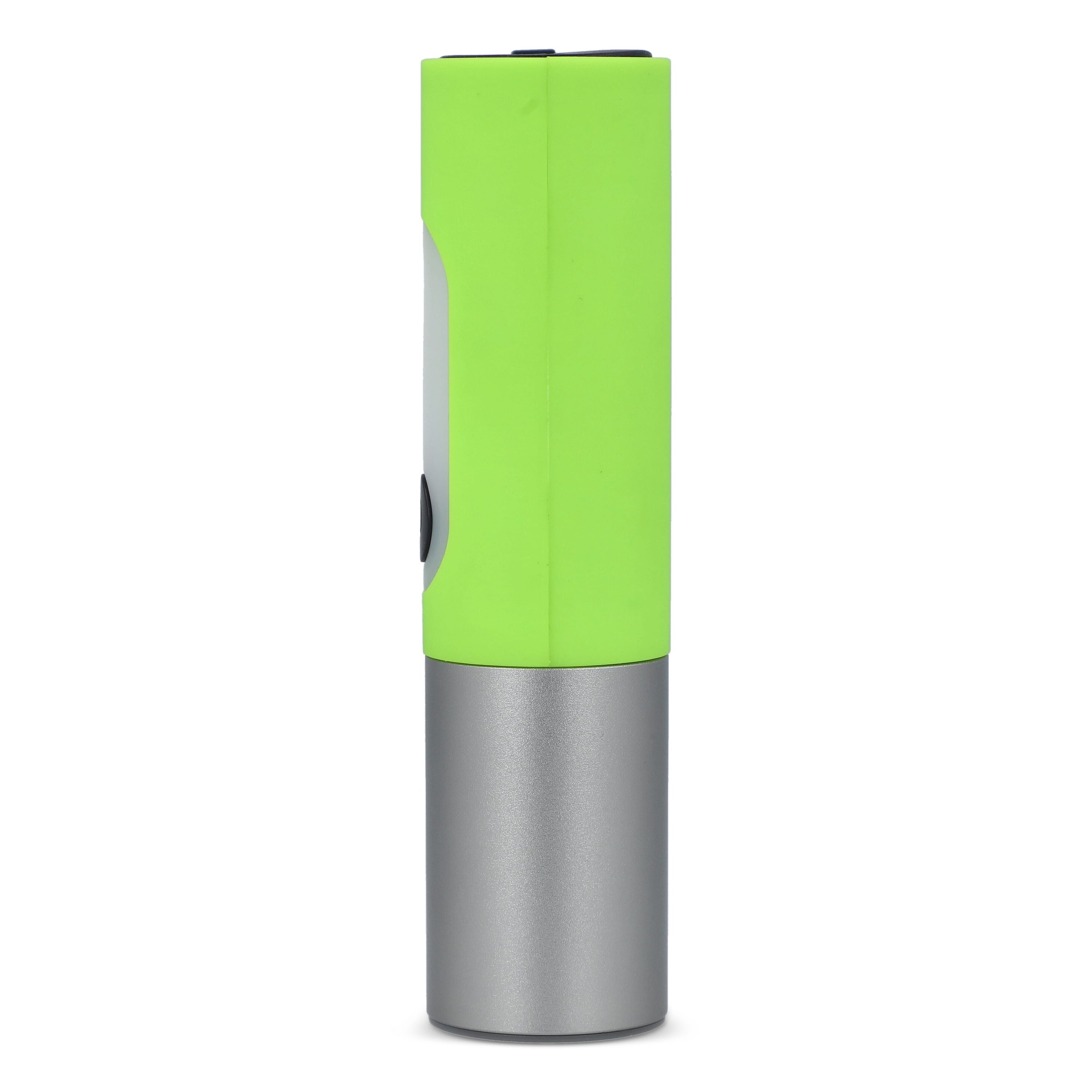 Wiederaufladbare 10-W-LED-Taschenlampe mit Zoomfunktion, 300 lm - hellgrün-746