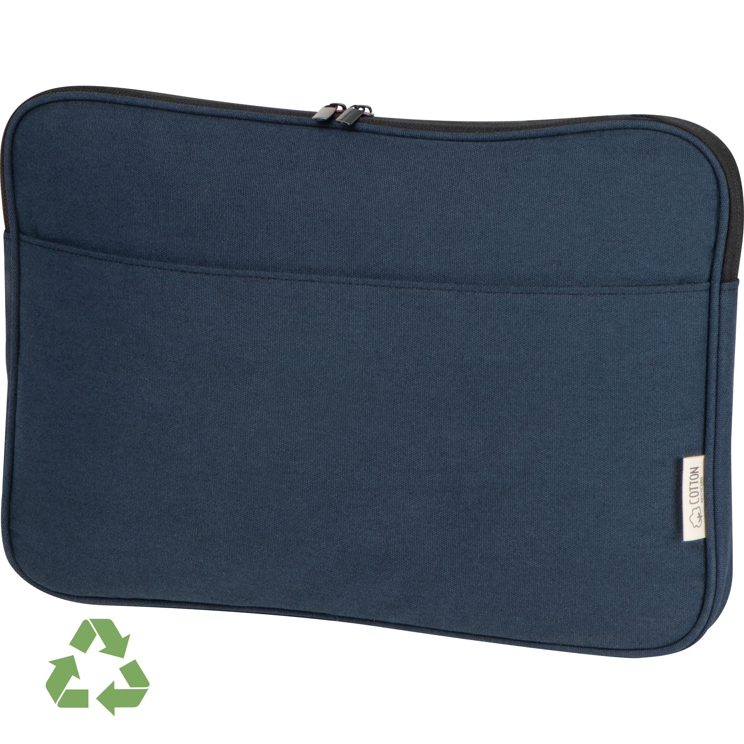 Laptoptasche aus recycelter Baumwolle - dunkelblau-269