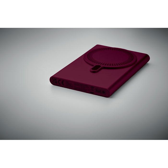 Wireless charger power bank PAWTT - bordeaux-515
