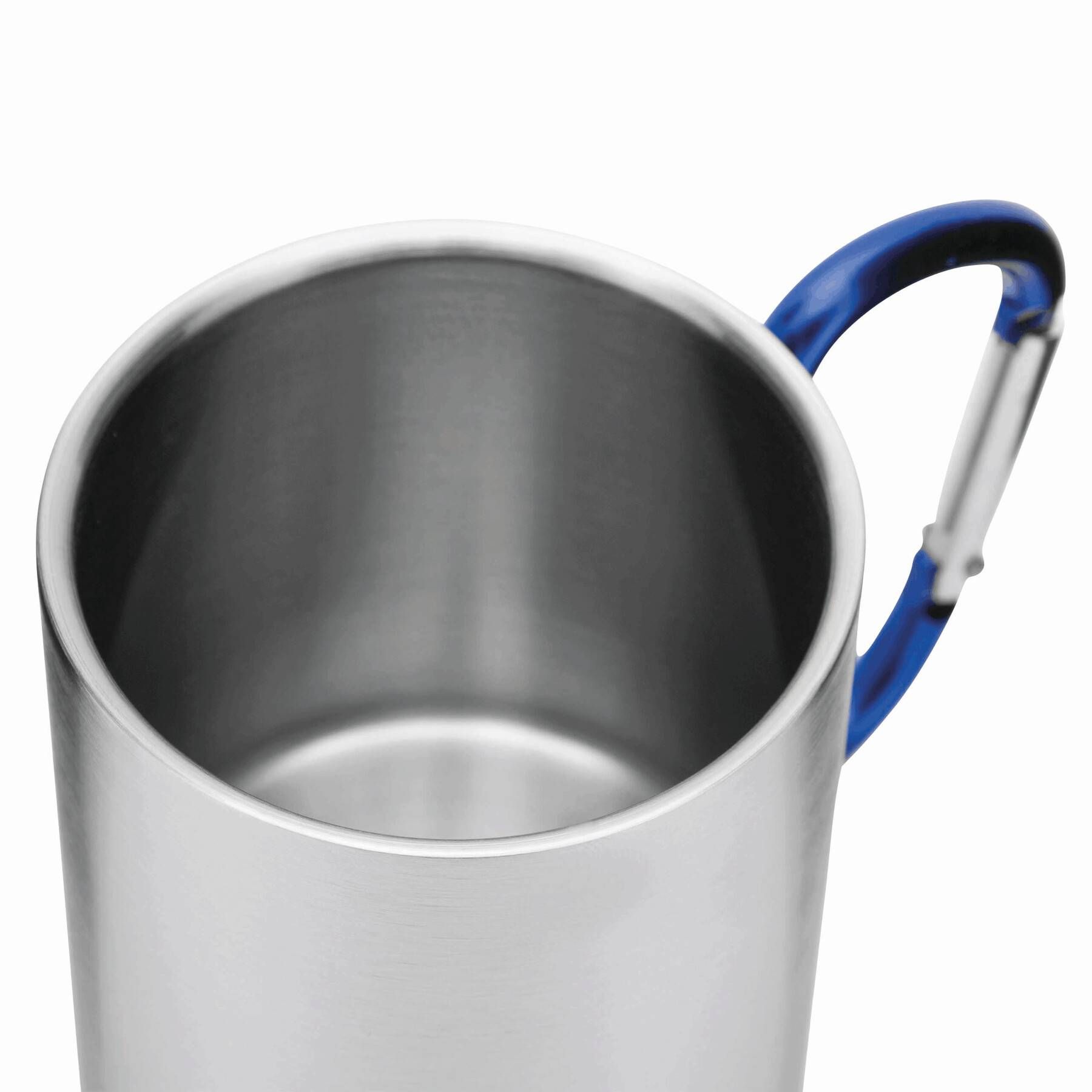 Edelstahl Becher HIKING DAY - blau - silber-775