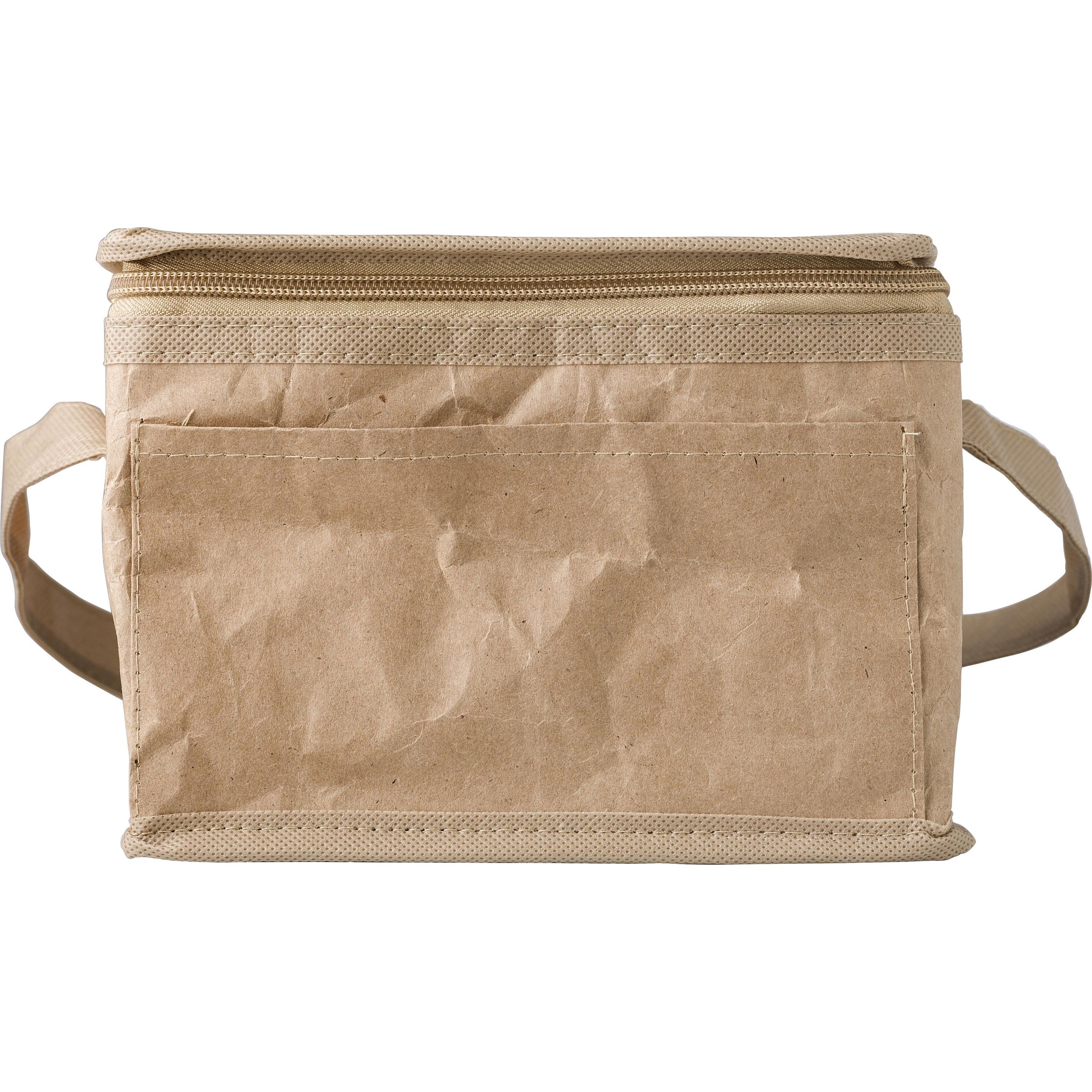Papiergewebte Kühltasche Ollie - braun-544