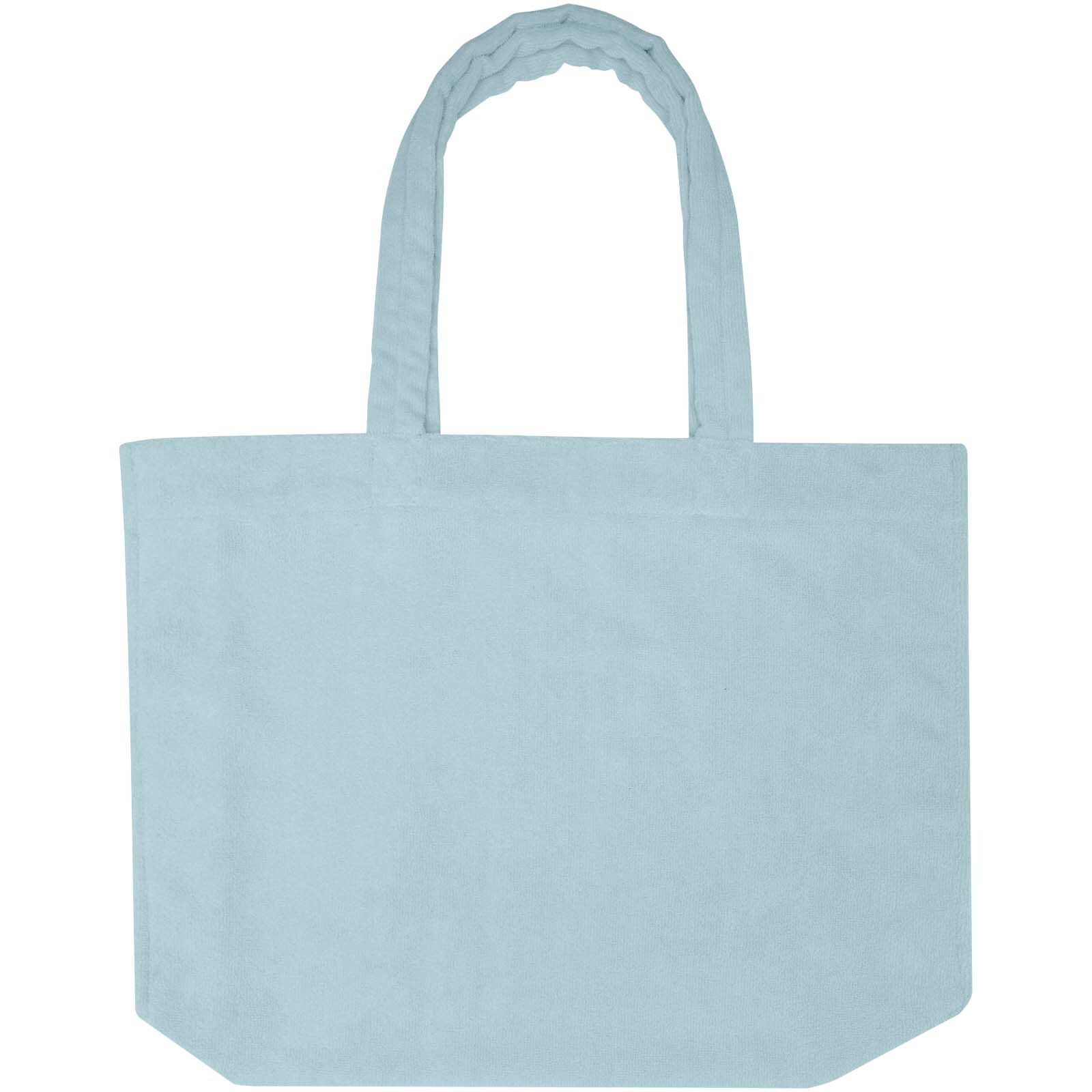 Siam GRS-recycelte Strandtragetasche aus Frottee 13 L - wolkenblau-317