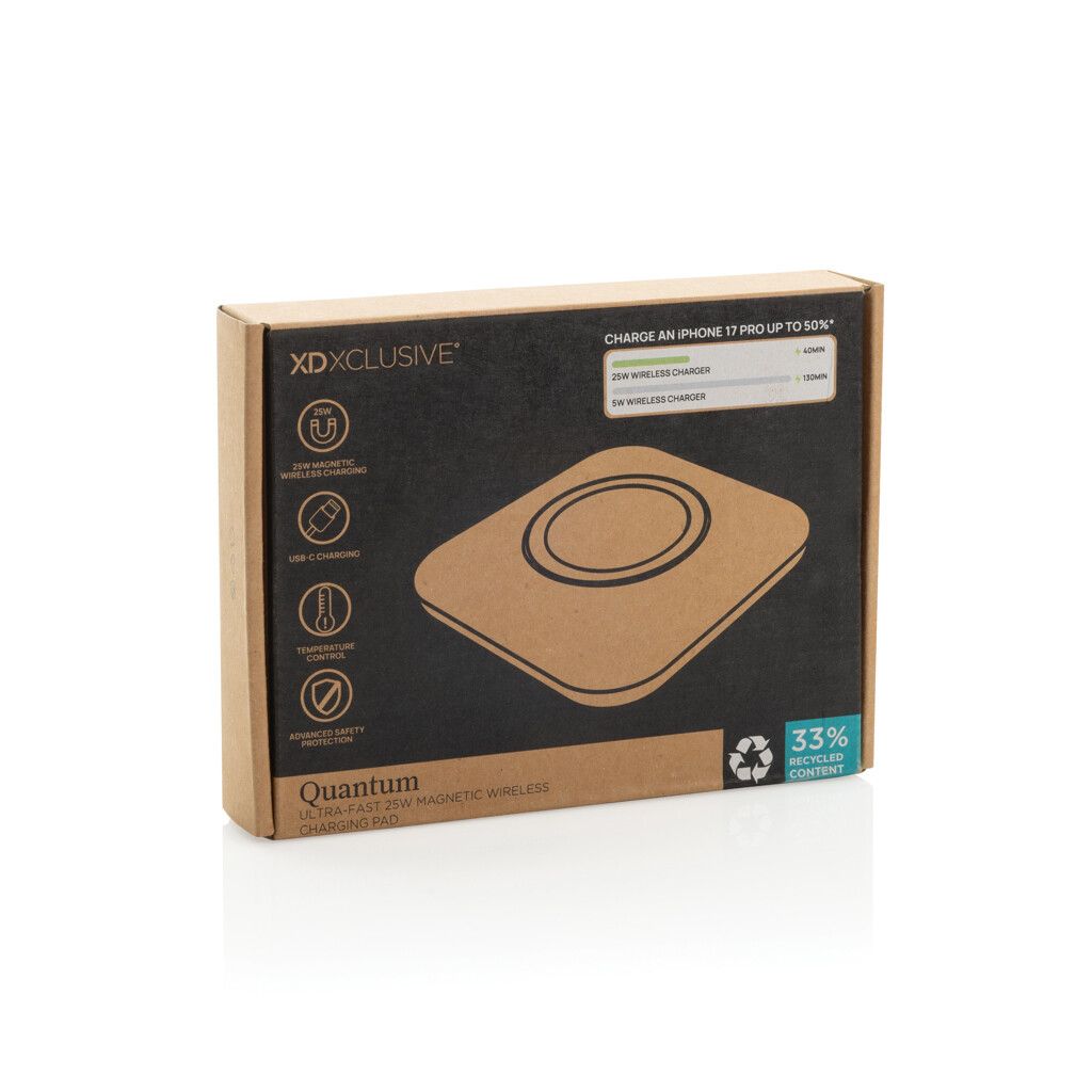 Quantum Ultra-Fast 25W magnetisches Wireless-Charging-Pad - grau-912