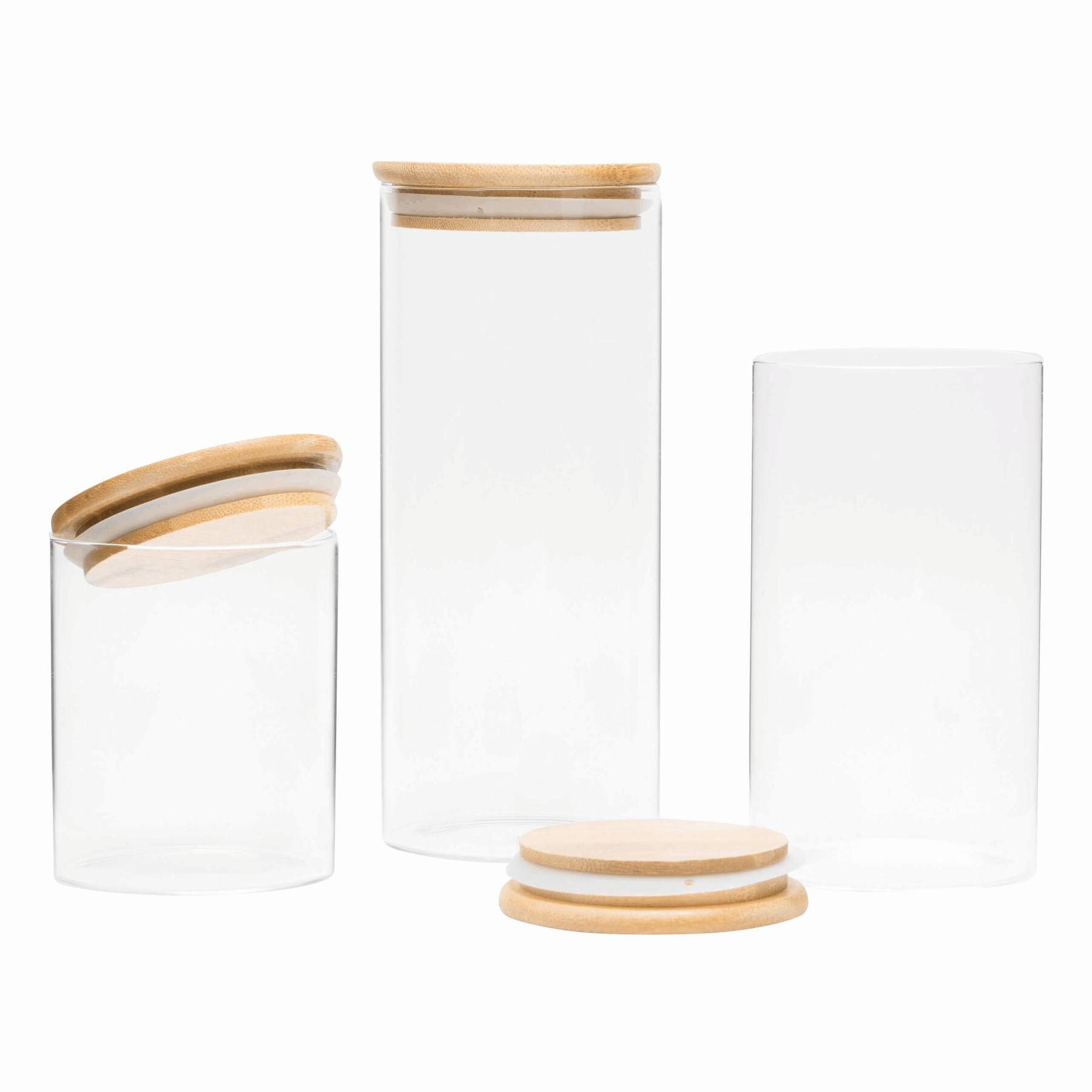 Glas-Vorratsdose ECO STORAGE S, Füllmenge ca. 450 ml - braun - transparent-327