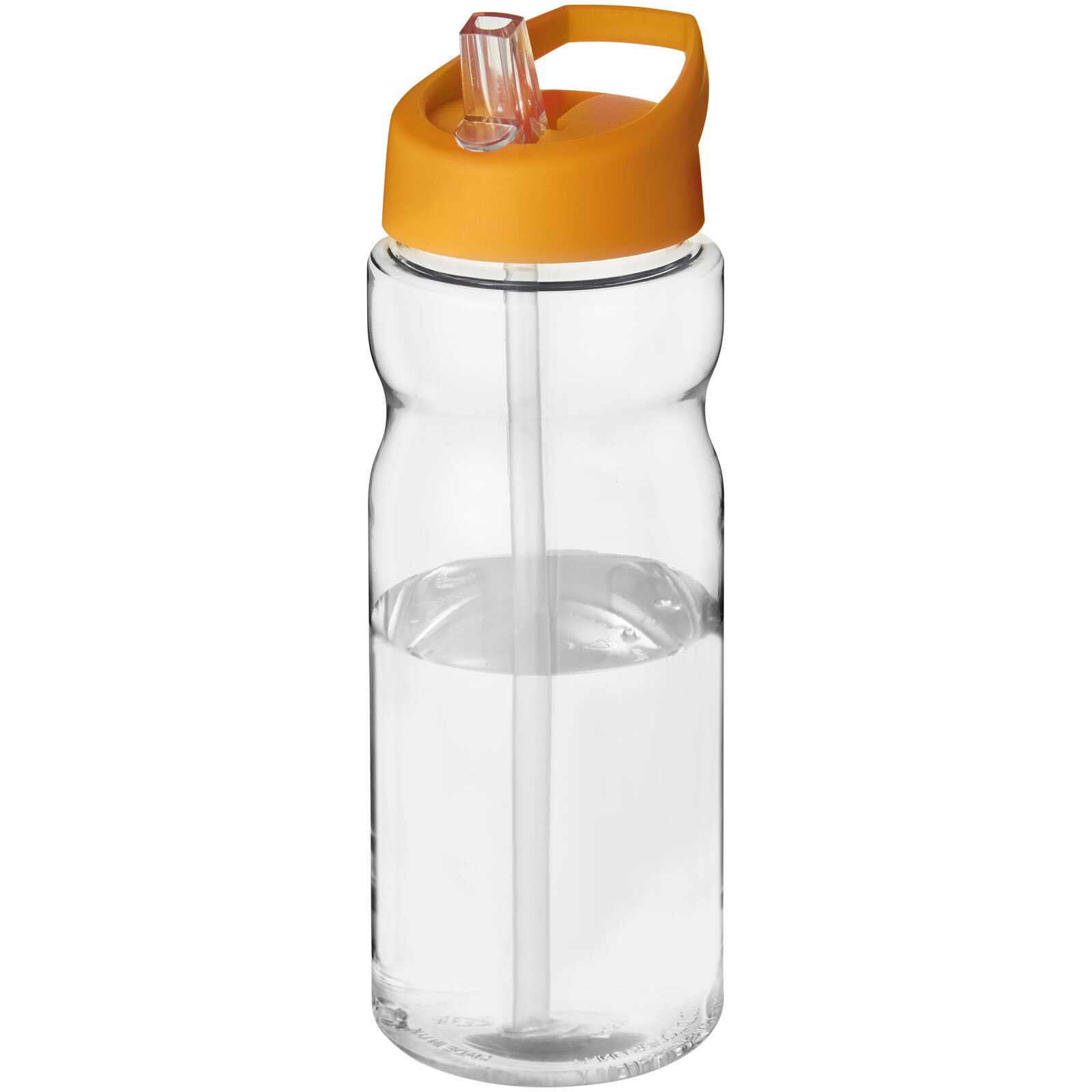 H2O Active Base 650 ml Sportflasche mit Ausgussdeckel - transparent -  orange-712