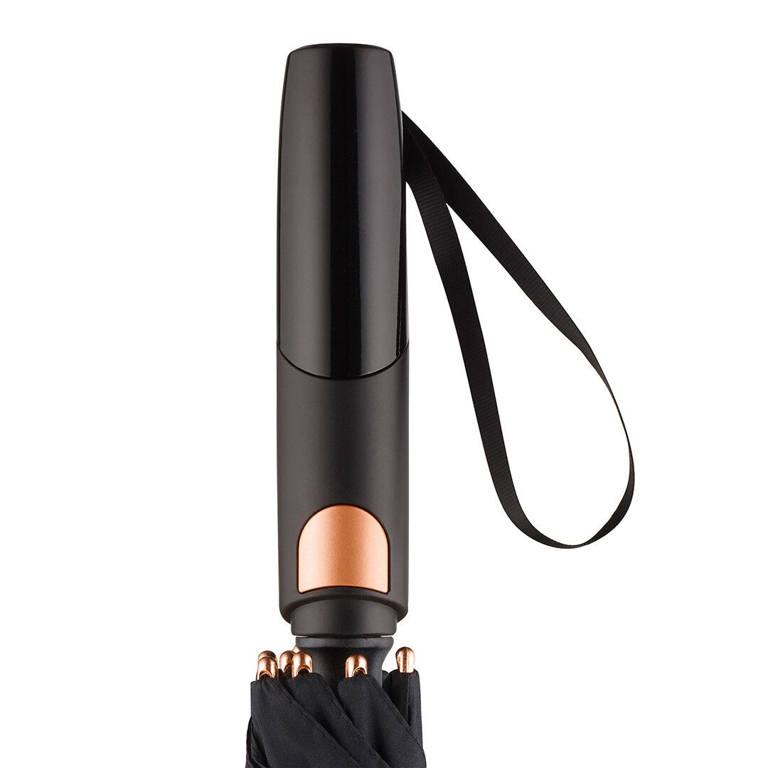 AC-Alu-Gästeschirm FARE® Precious Ø133 cm - schwarz - kupfer-211