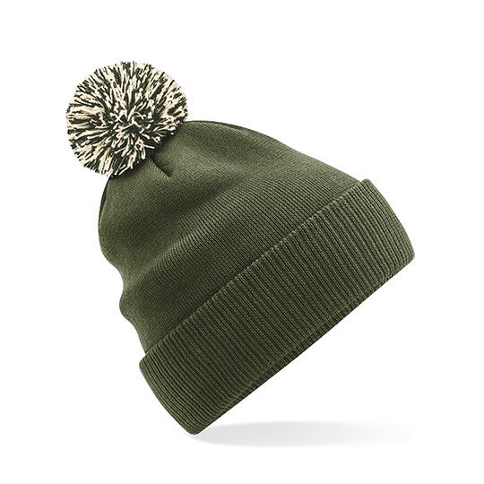 Snowstar® Beanie - olive green - oatmeal-511