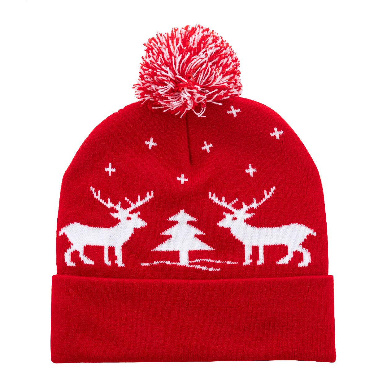Skandimos Weihnachtswintermütze - rot-873