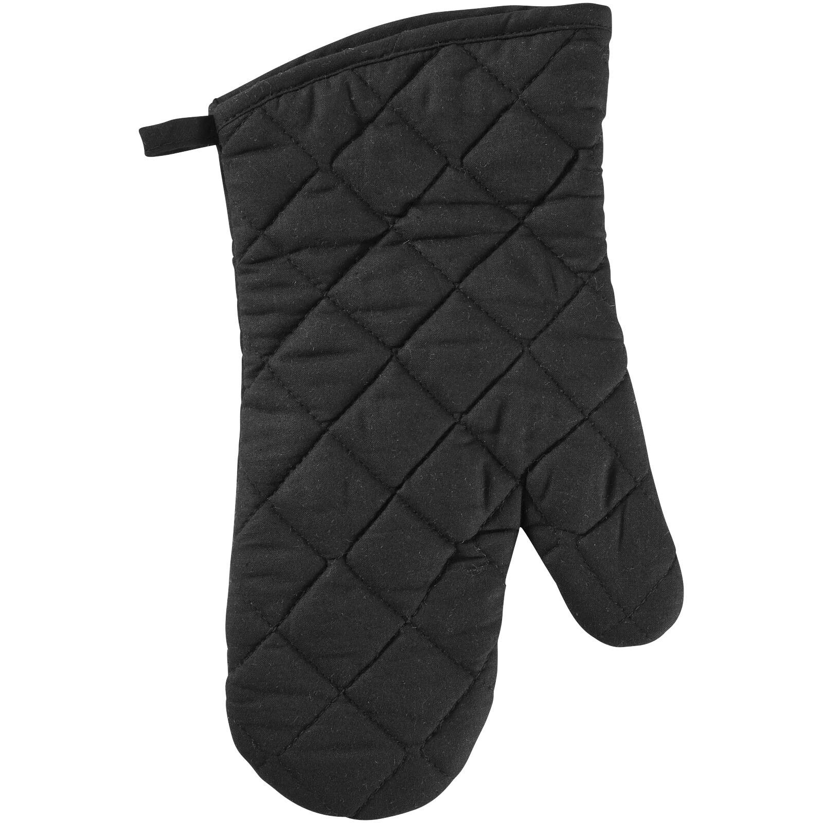 Maya Ofenhandschuh mit Silikongriff - schwarz glänzend -  schwarz-49