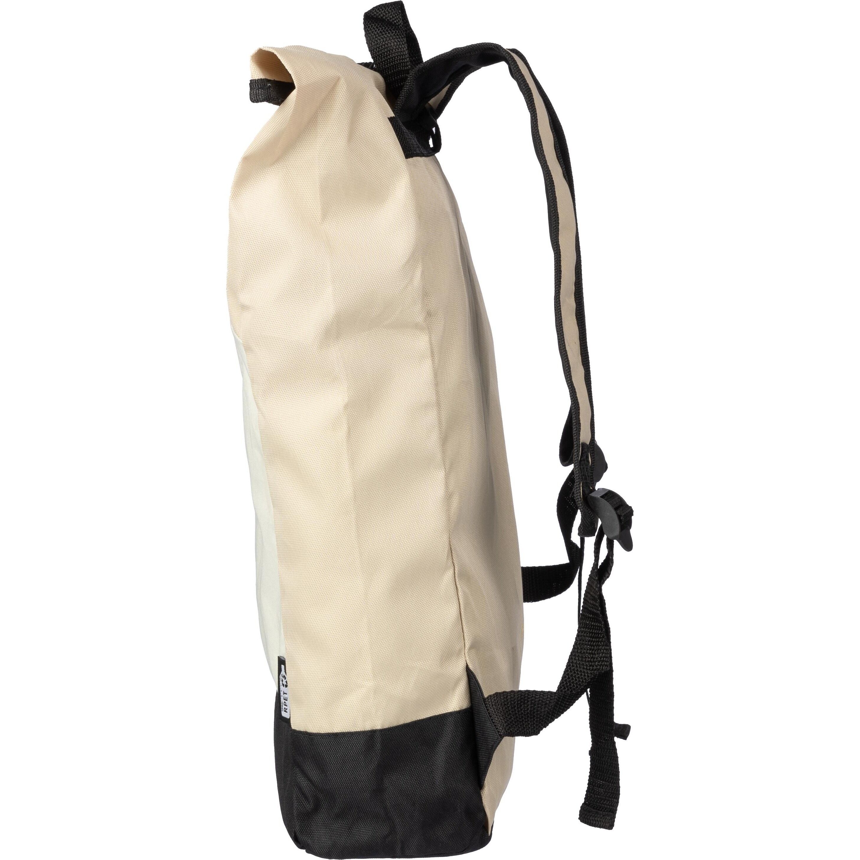 rPET (600D) Rolltop-Rucksack Marlene  - beige-485