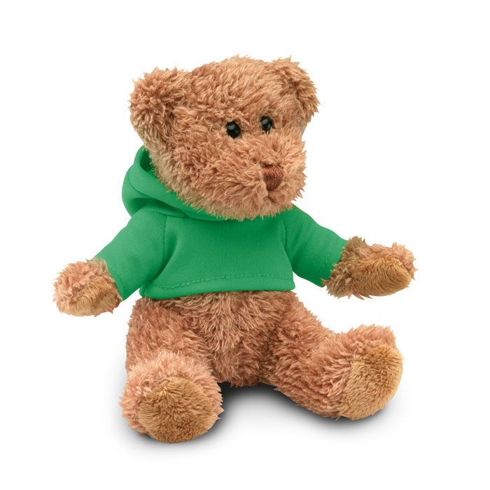 Teddybär mit Hoody JOHNNY - grün-878