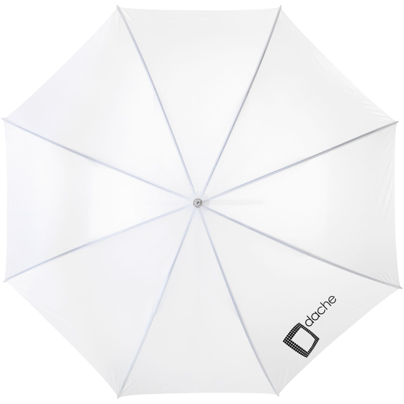 Karl 30" Golfschirm mit Holzgriff - weiss-433