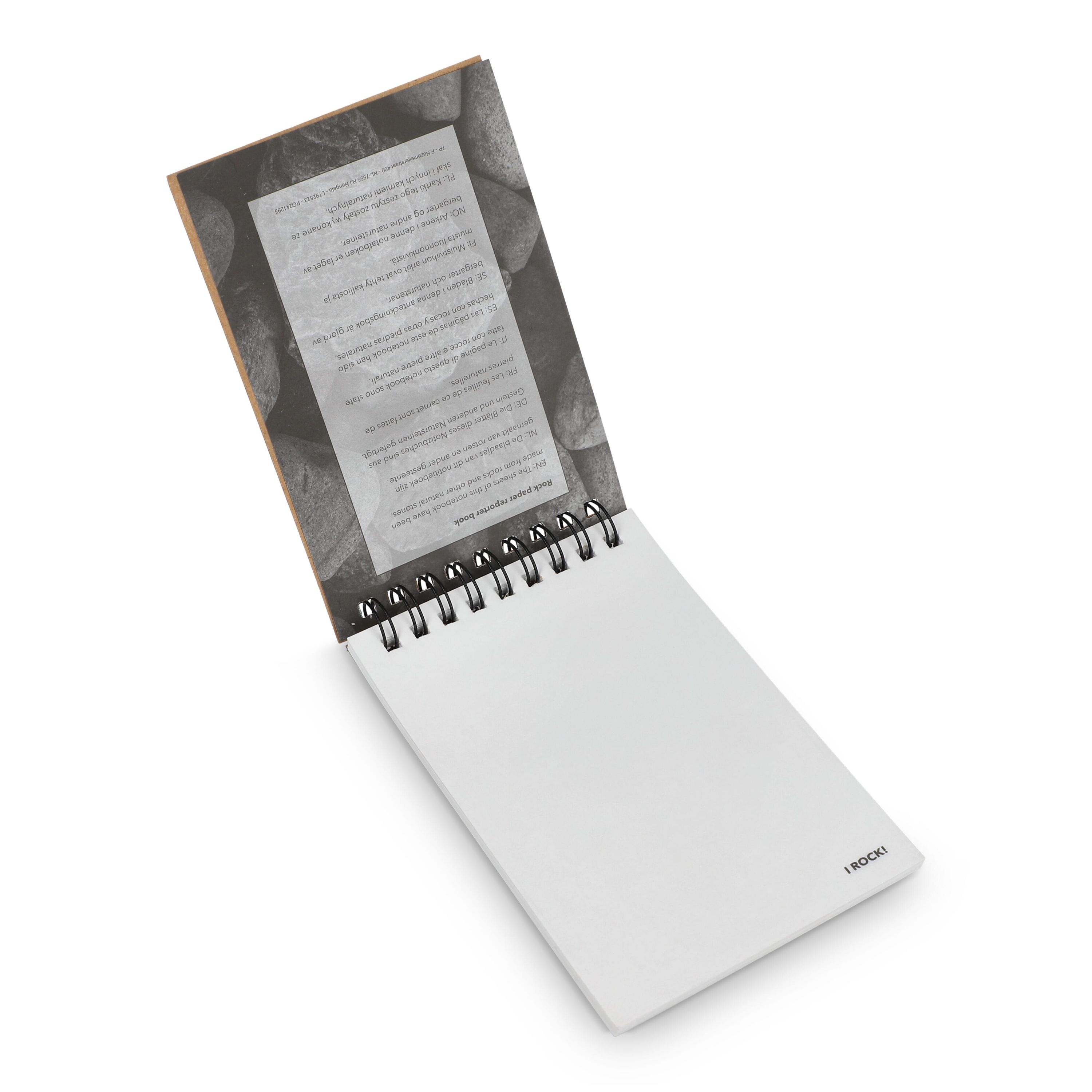 Reporter Notizbuch aus Steinpapier - natur-289