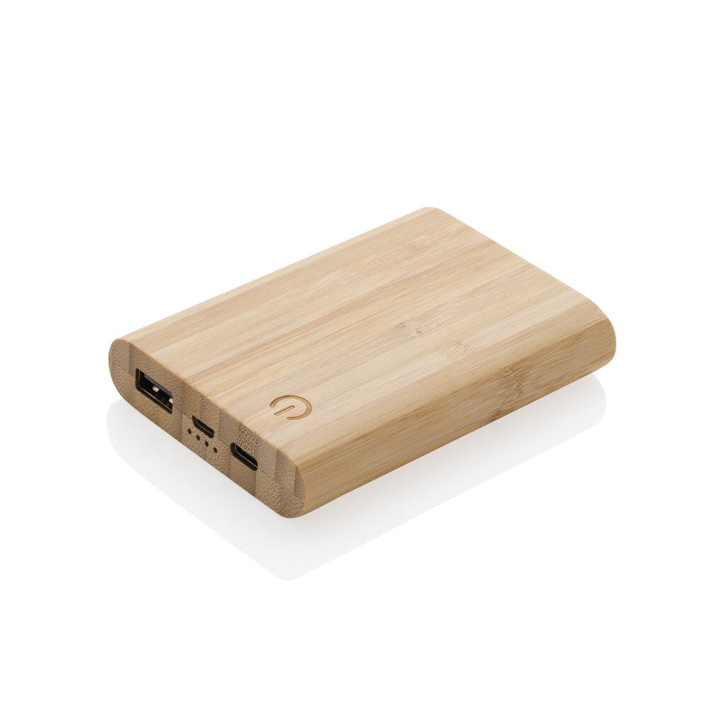 5.000mAh Bambus-Powerbank - braun-279