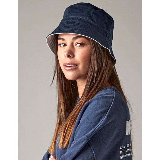 Reversible Bucket Hat - black - light grey-889