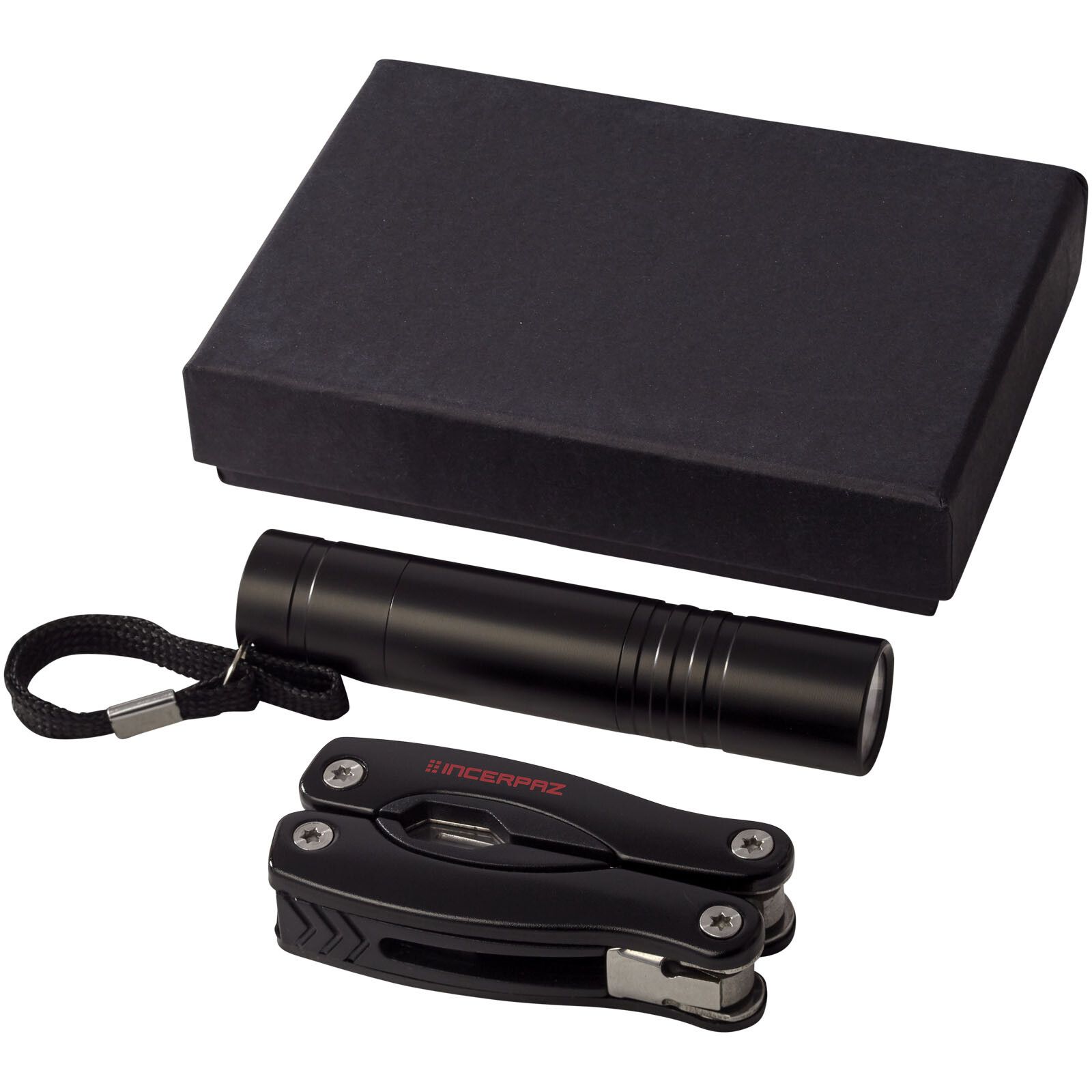 Scout Multifunktionswerkzeugs- und LED-Taschenlampen-Set - schwarz-283