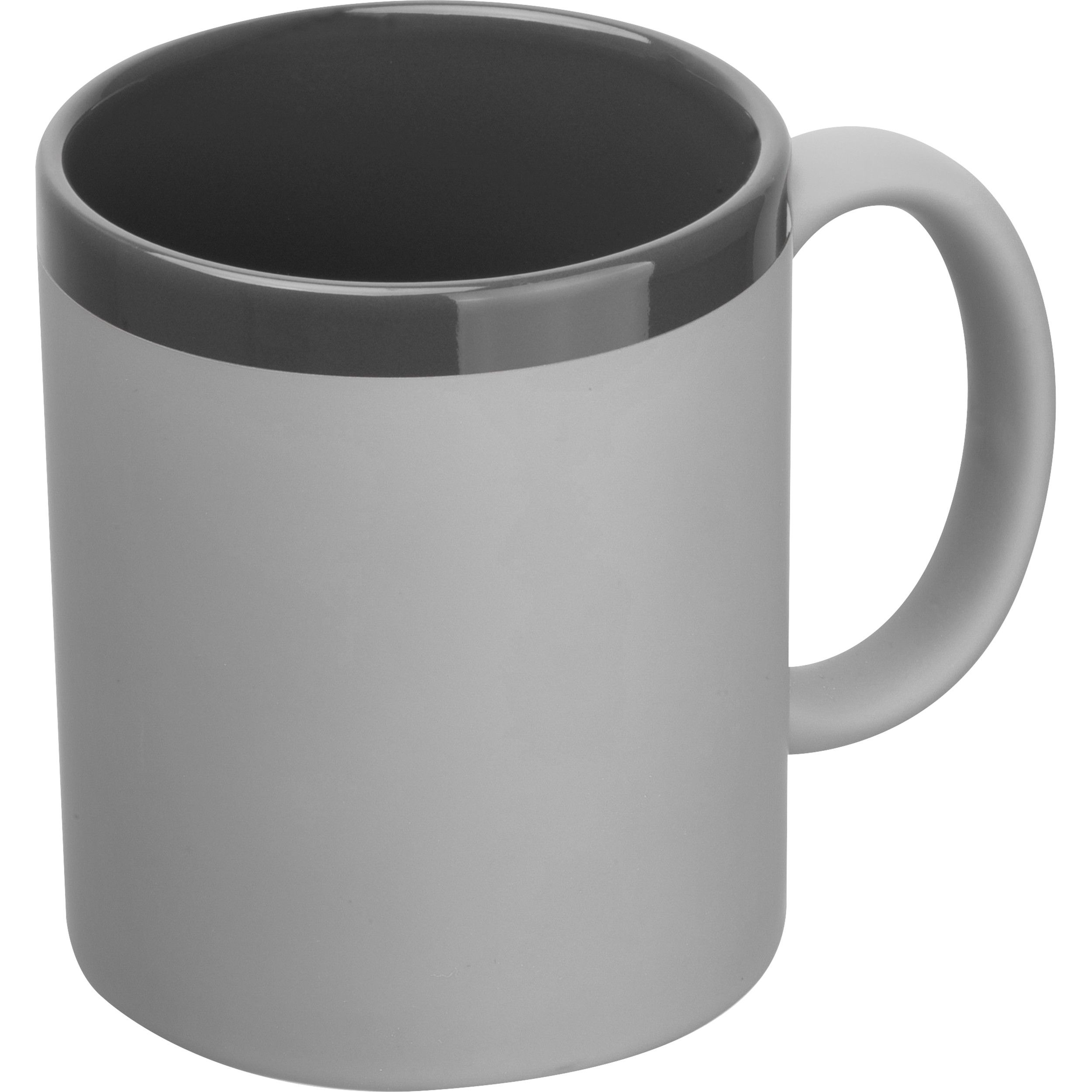 Keramiktasse 300ml RONALD - silbergrau-113
