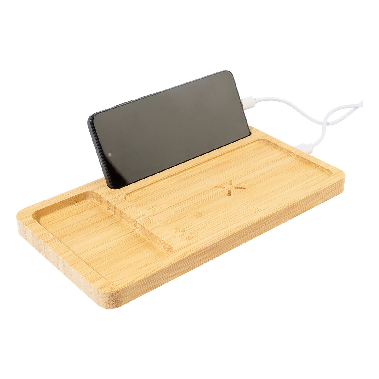 Organizer mit Wireless-Charger Golbar - natur-526