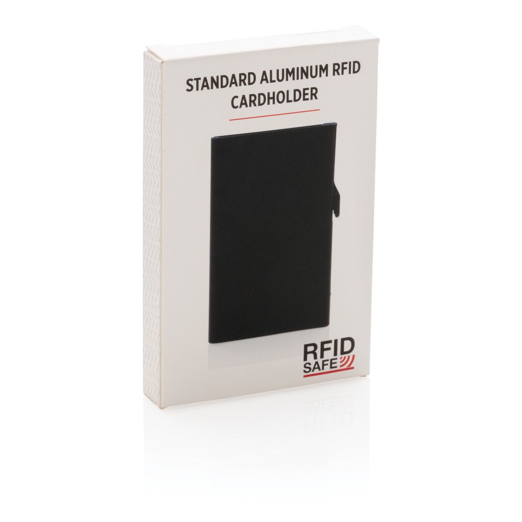 Aluminium RFID Kartenhalter - schwarz-128