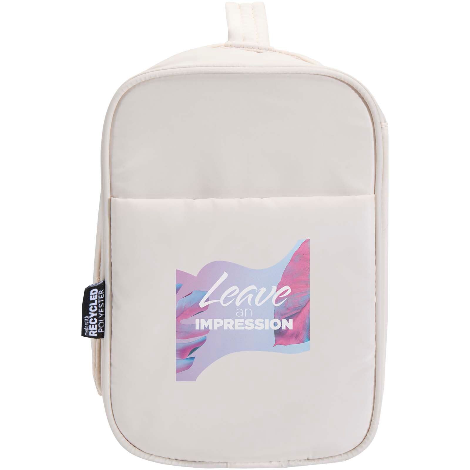 Puffer GRS recycelte aufhängbare Kulturtasche 8L - sandstone-351