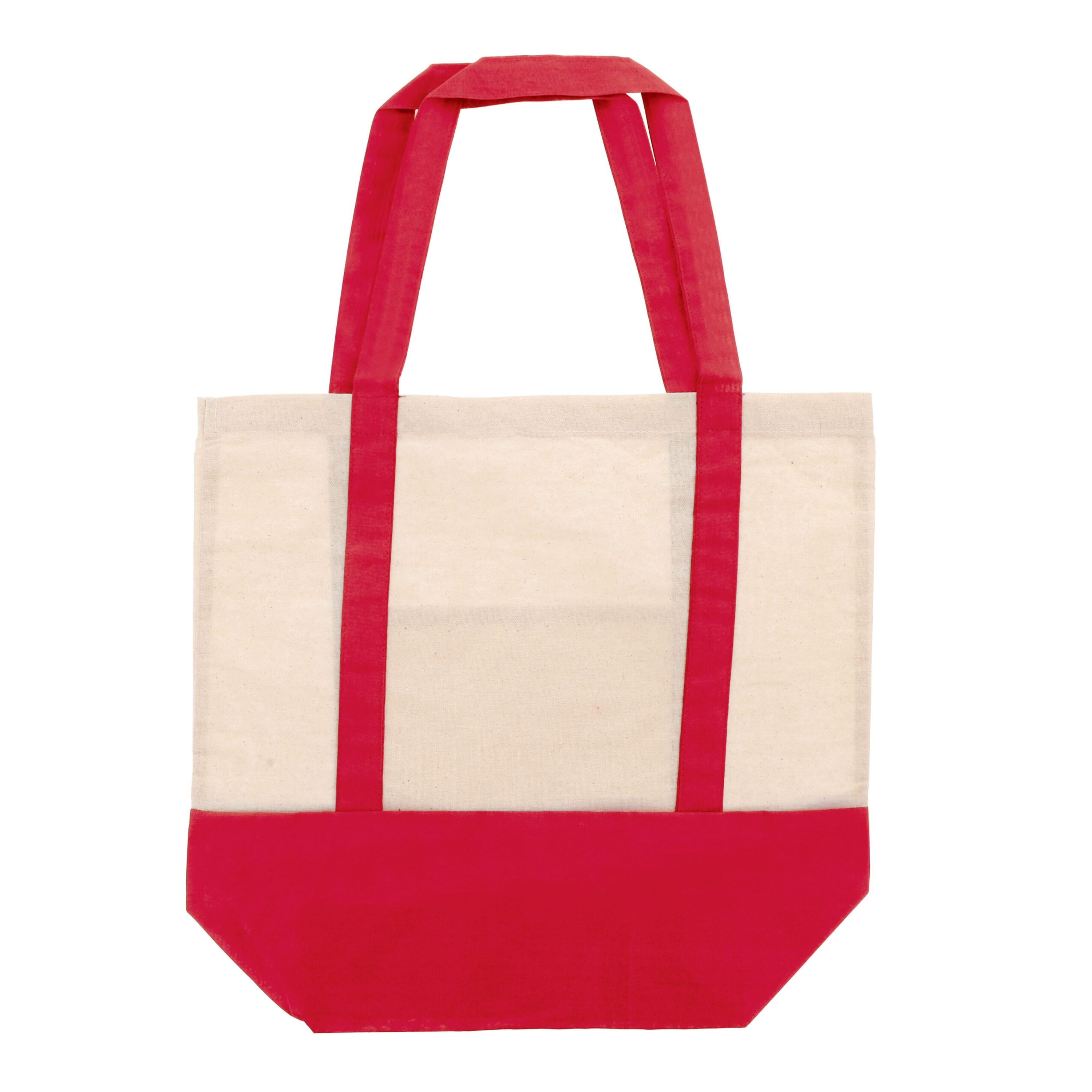 Einkaufstasche aus Baumwolle OEKO-TEX® 140g/m² 40x10x35cm - rot-418