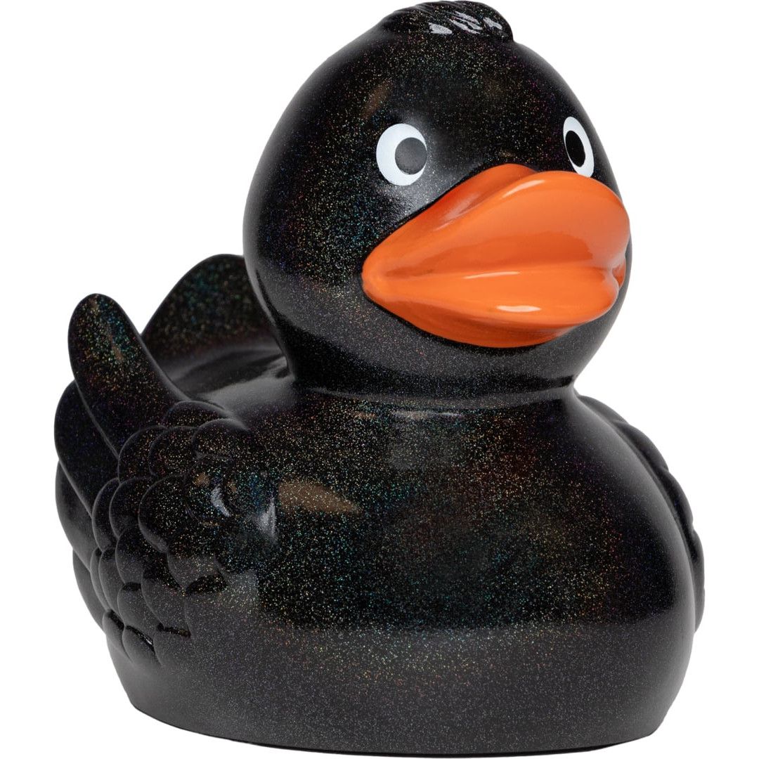 Quietsche-Ente Wings - schwarz - glitzer-441
